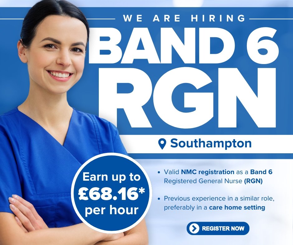Band 6 RGN Jobs in Southampton