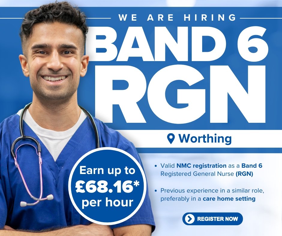 Band 6 RGN Jobs in Worthing