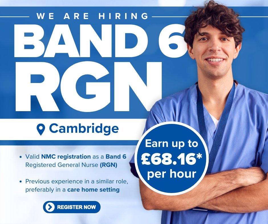 Band 6 RGN Jobs in Cambridge 
