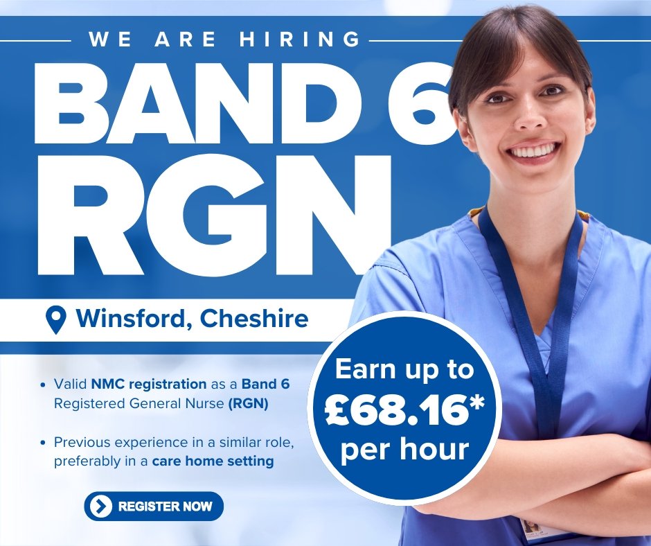 Band 6 RGN Jobs in Winsford