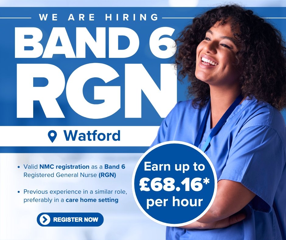 Band 6 RGN Jobs in Watford