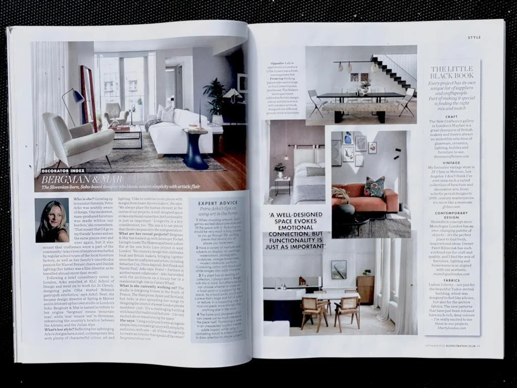 Elle Decoration London Interior Designer Bergman Mar Interior Design Furniture London