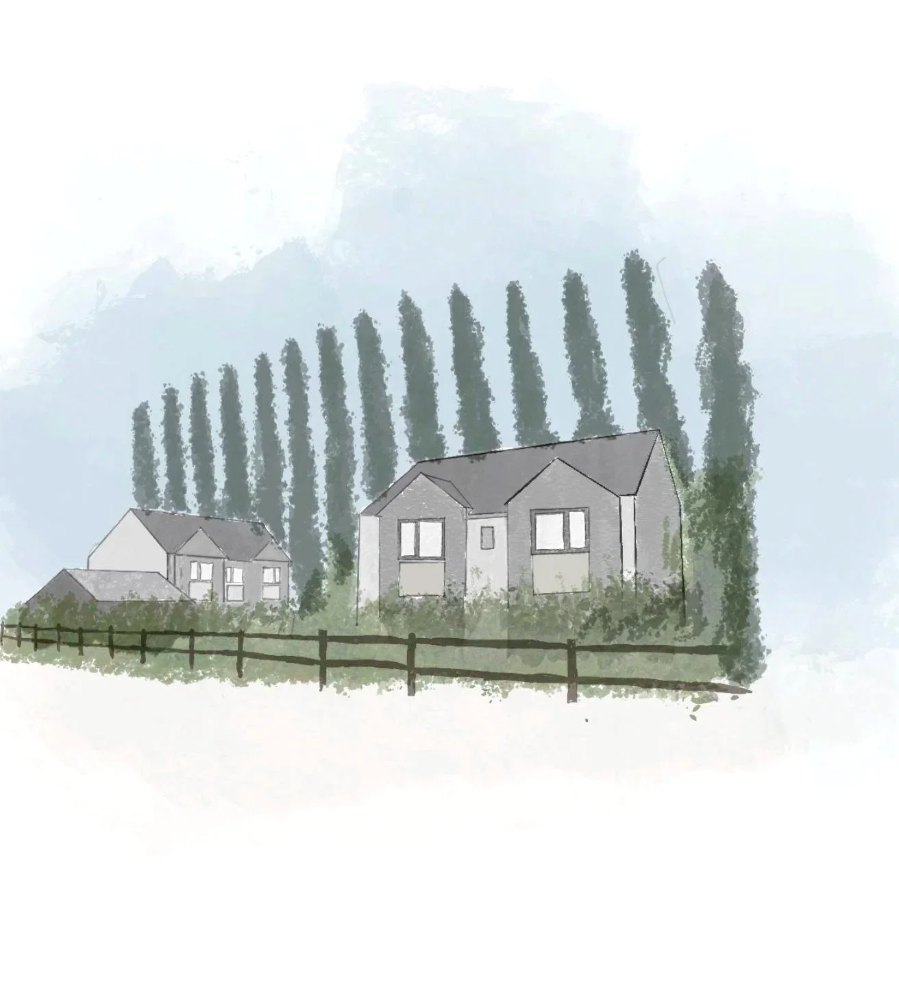 Lewes Development — Two Family Homes in Nature
