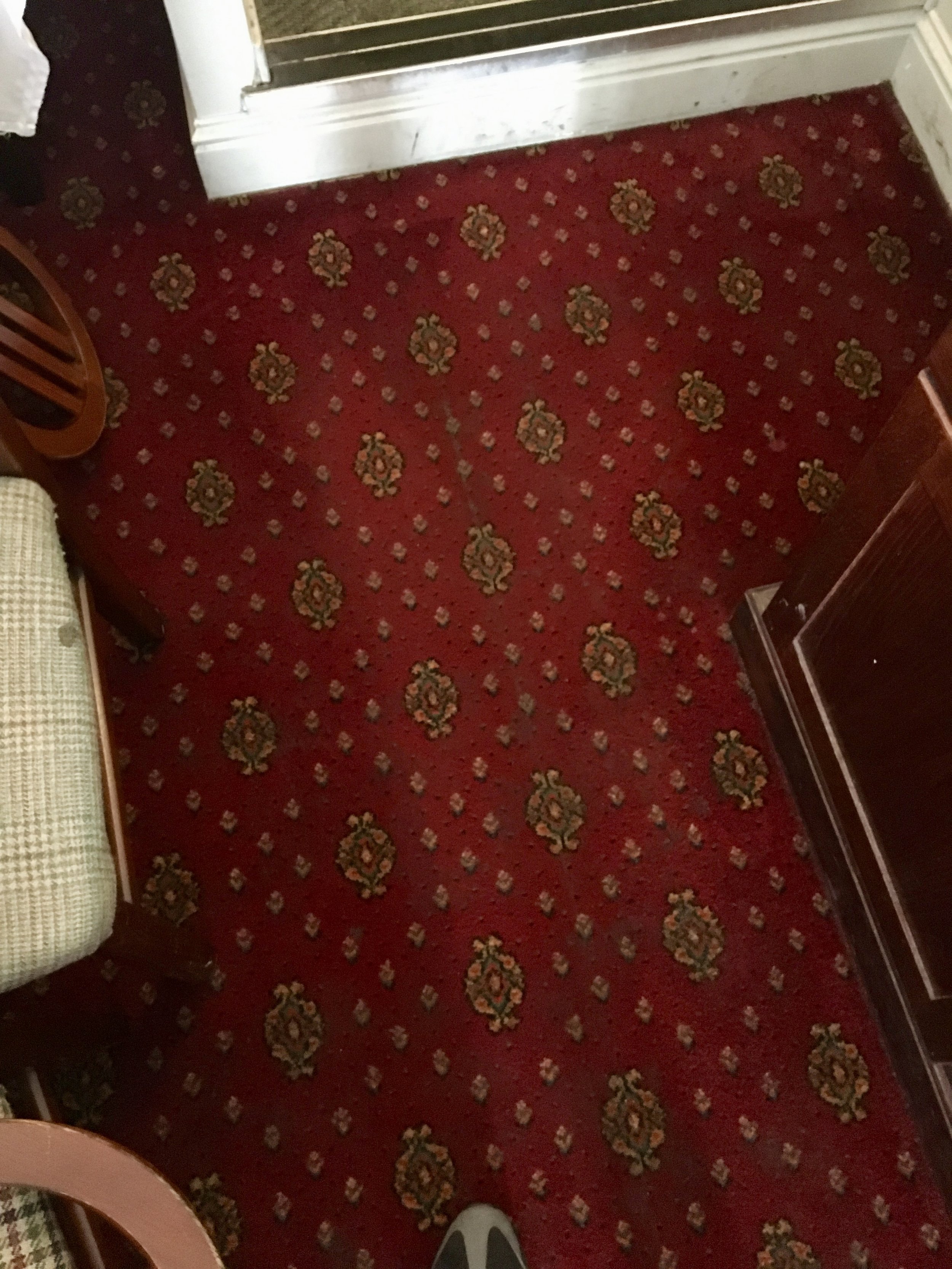 After cleaning outside the kitchen door