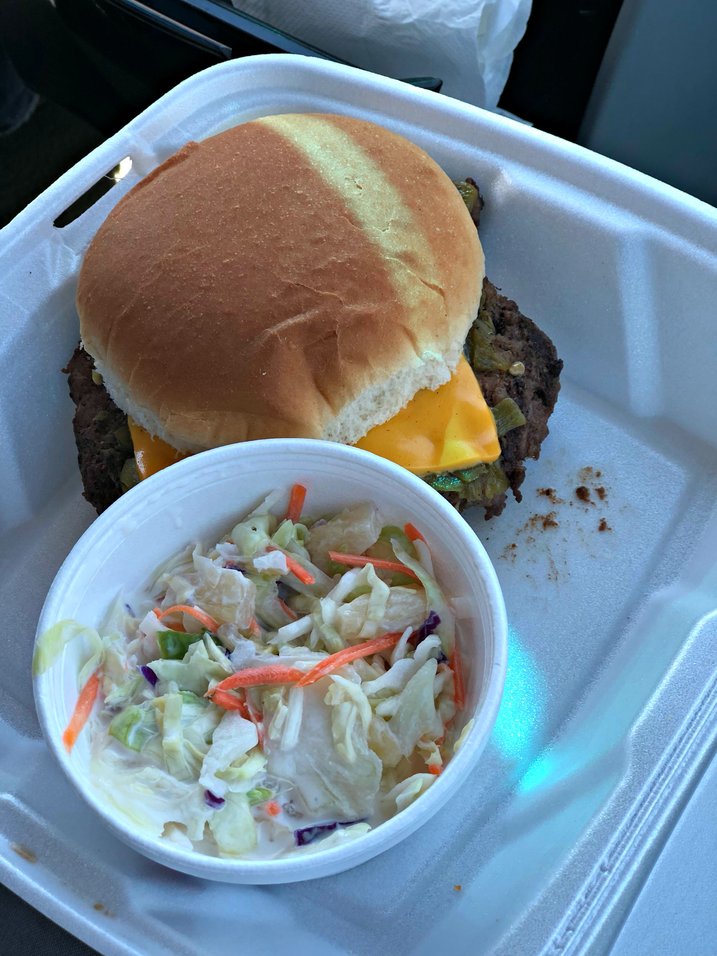 Green Chile Cheeseburger