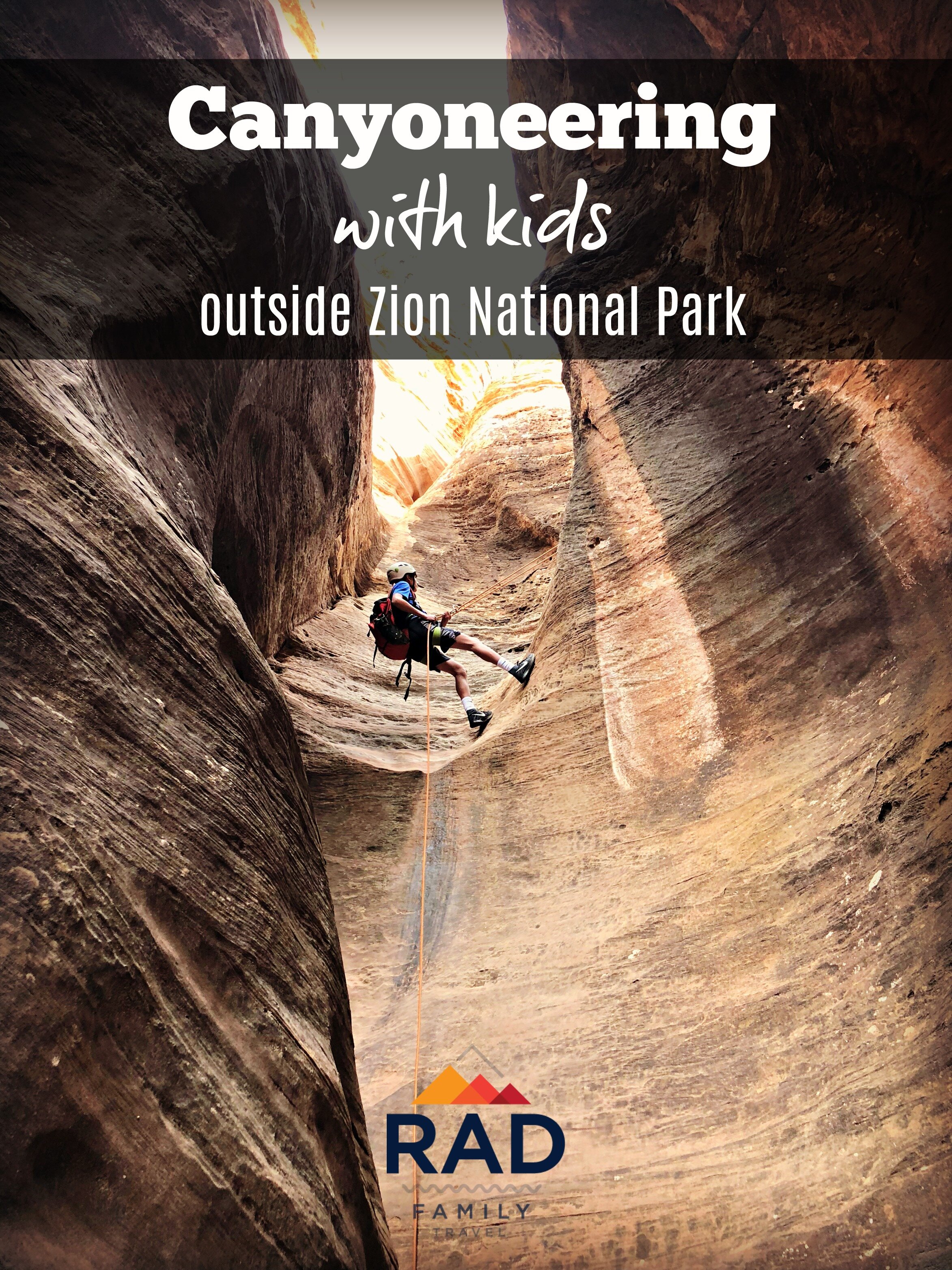Zion National Park Canyoneering with kids