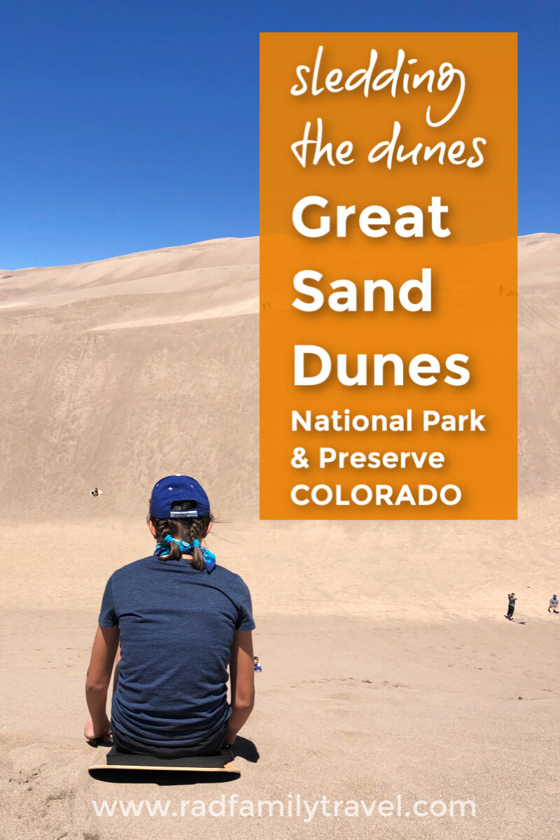 Great Sand Dunes National Park Sand Sledding with Kids
