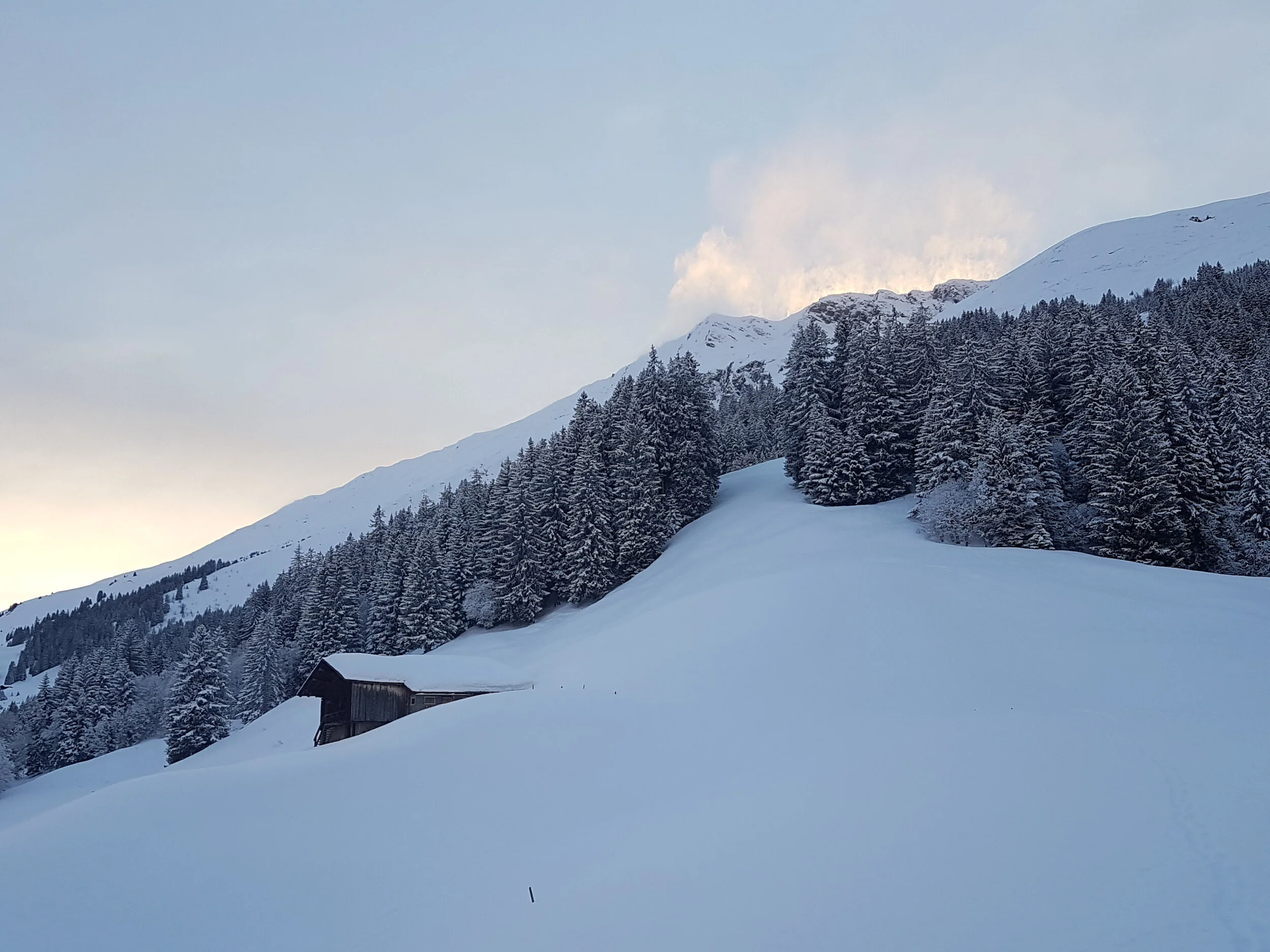Weekend en raquettes à neige à la Lenk.