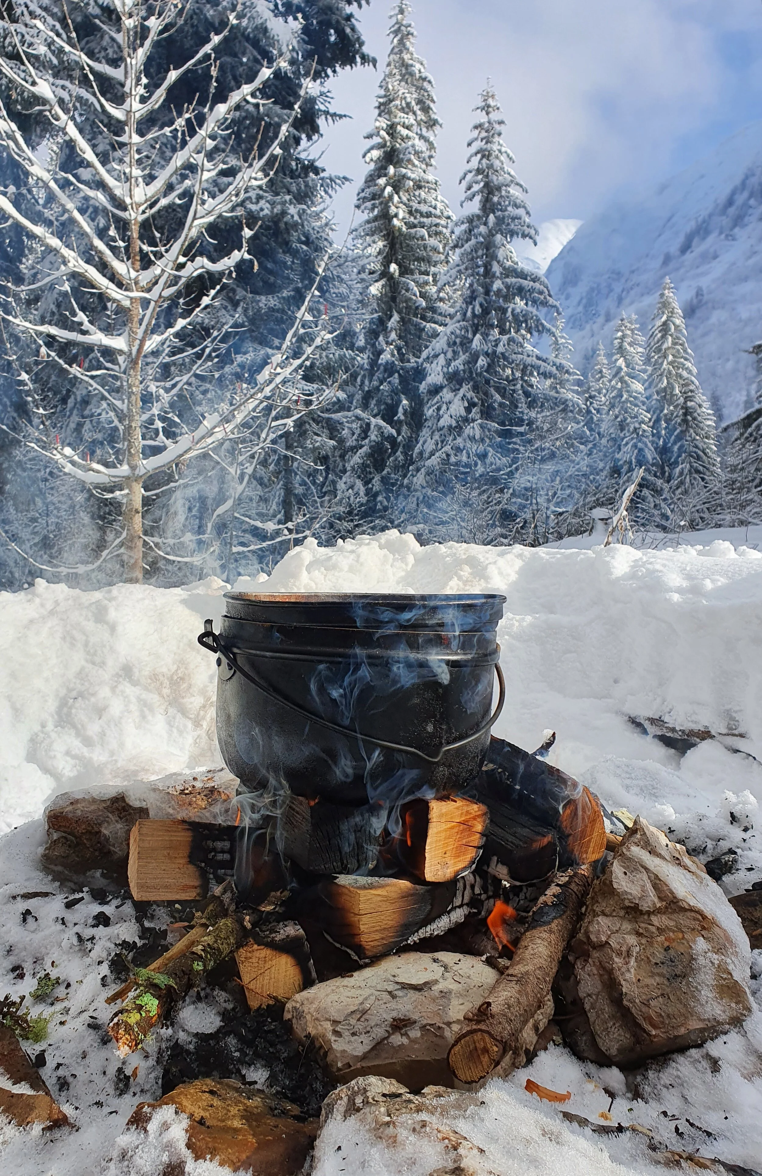 Soirée, raquettes à neige, contes et cuisine sur le feu au clair de lune 25.02.21
