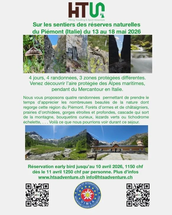 Prendre le temps d'appr&eacute;cier les beaut&eacute;s de la nature. Avoir le temps d'appr&eacute;cier les diff&eacute;rents milieux naturels. partager les connaissance naturaliste d'une animatrice nature et d'un accompagnateur en montagne. Avoir suf