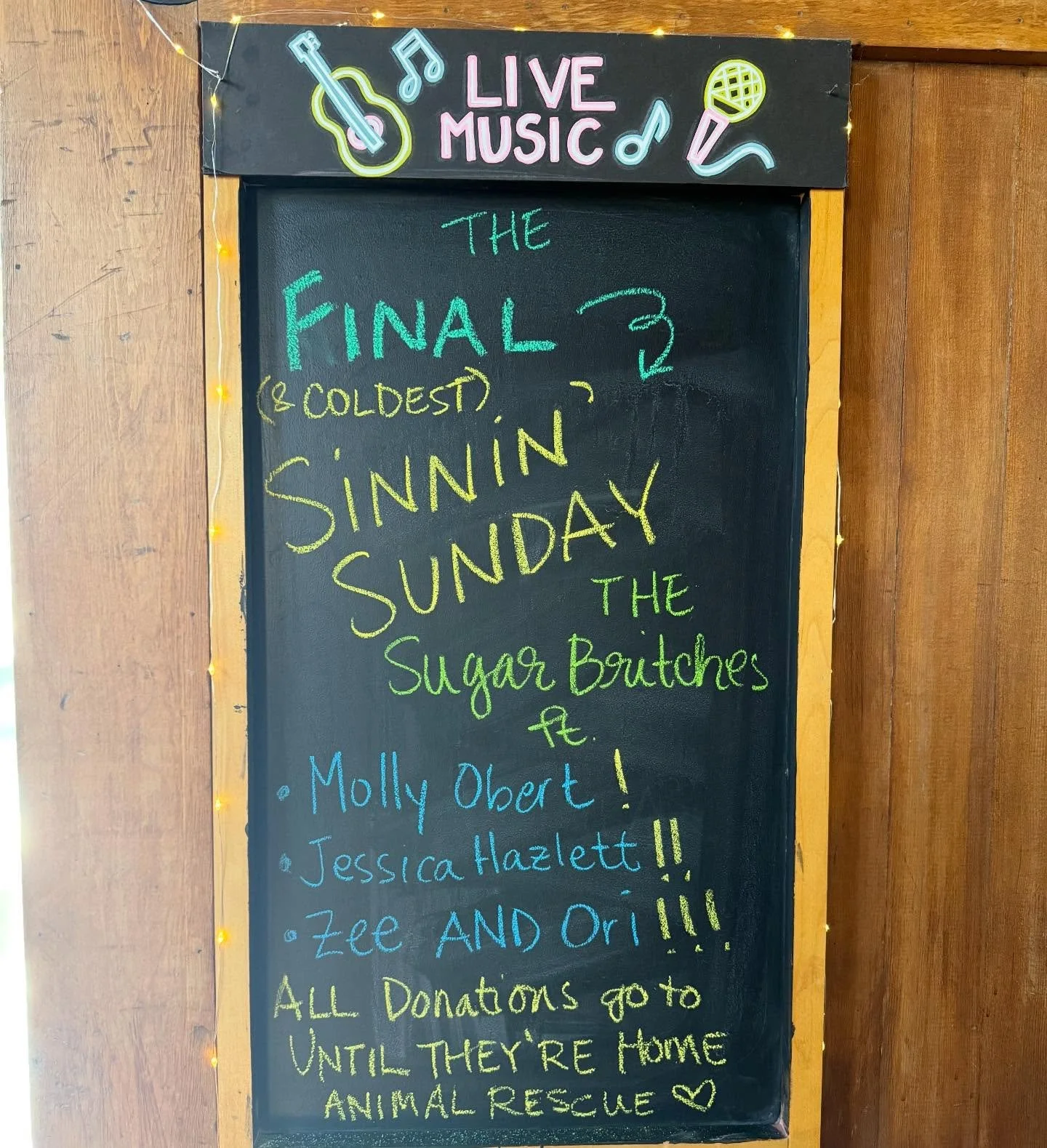 That&rsquo;s right 🥲 it&rsquo;s the final @sugarbritchesmusic show at the Forge. Come on down tomorrow. All proceeds go to @untiltheyrehome animal rescue 🤘🐶🦮🐩