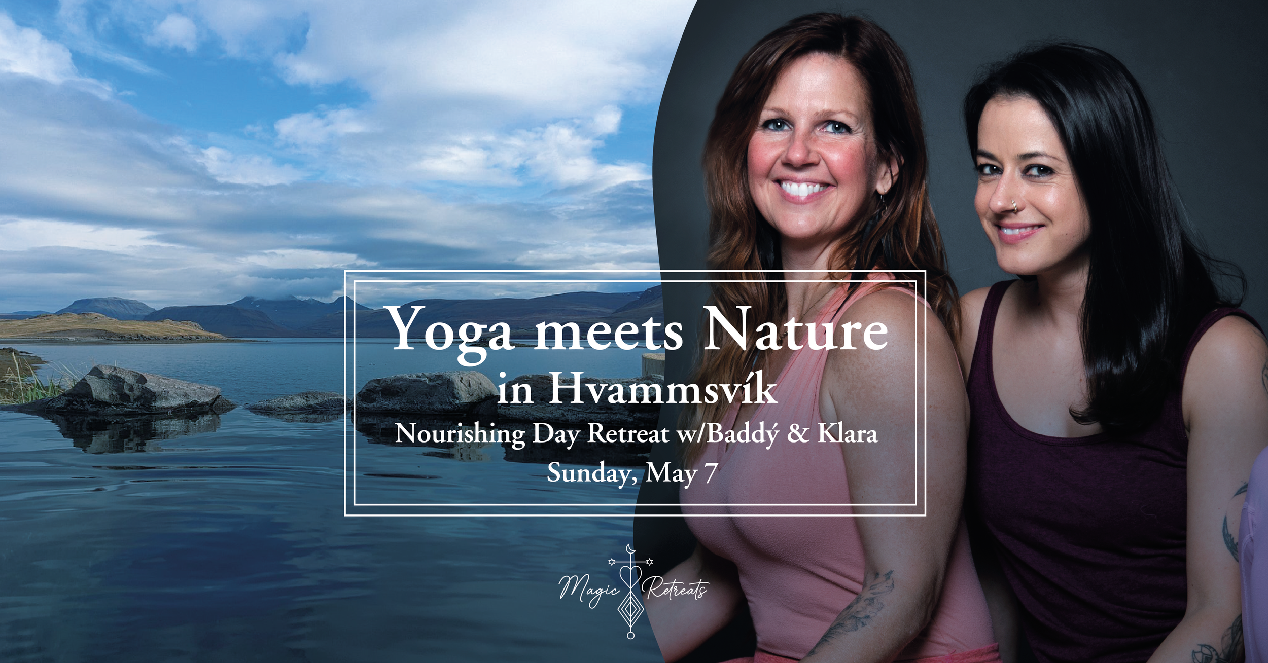 YOGA MEETS NATURE - Day retreat in Hvammsvík