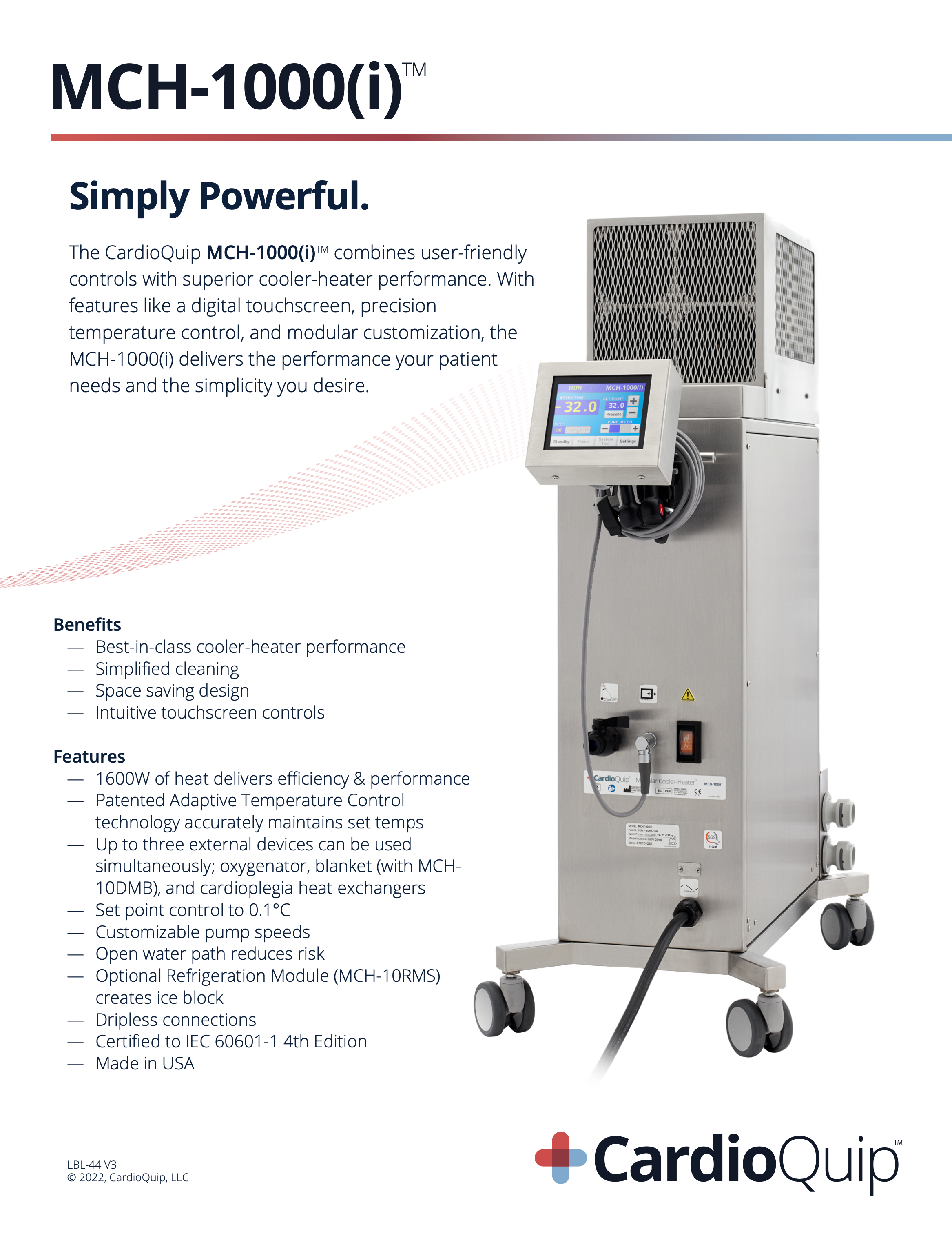 MCH-1000(i) One-Pager 2022