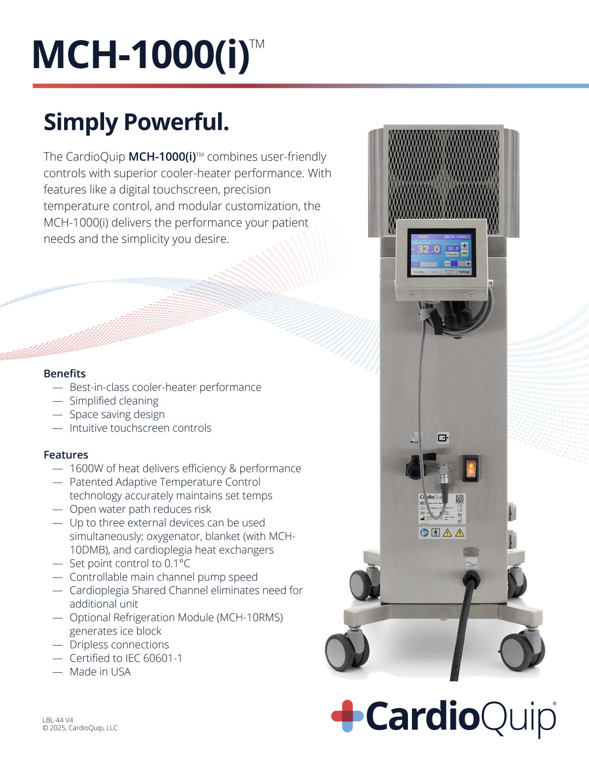 MCH-1000(i) One Pager