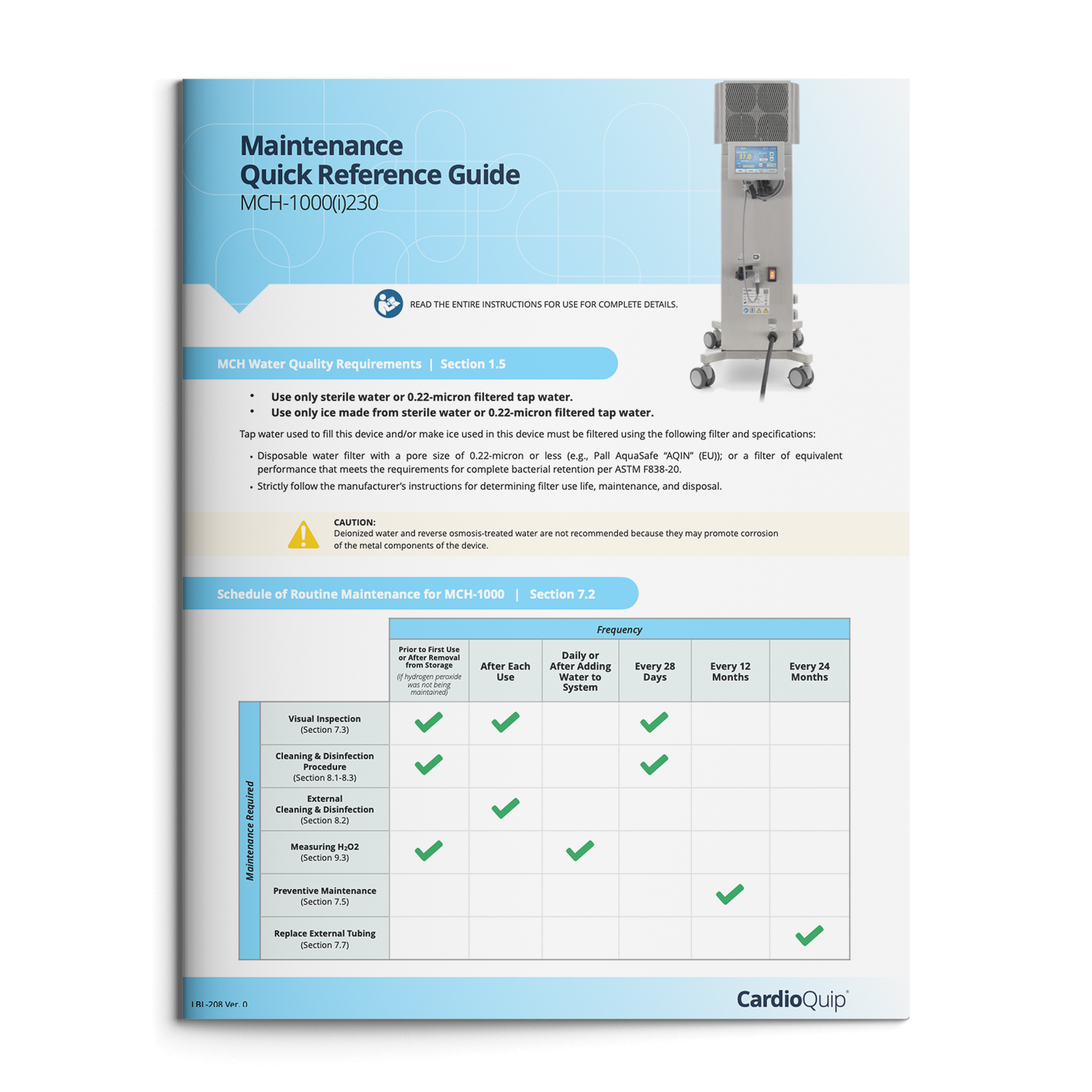 Maintenance Quick Reference Guide