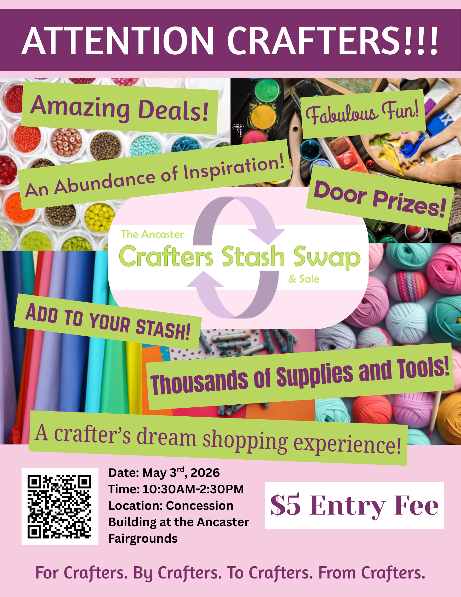 Booth at The Ancaster Crafter Stash Swap &amp; Sale