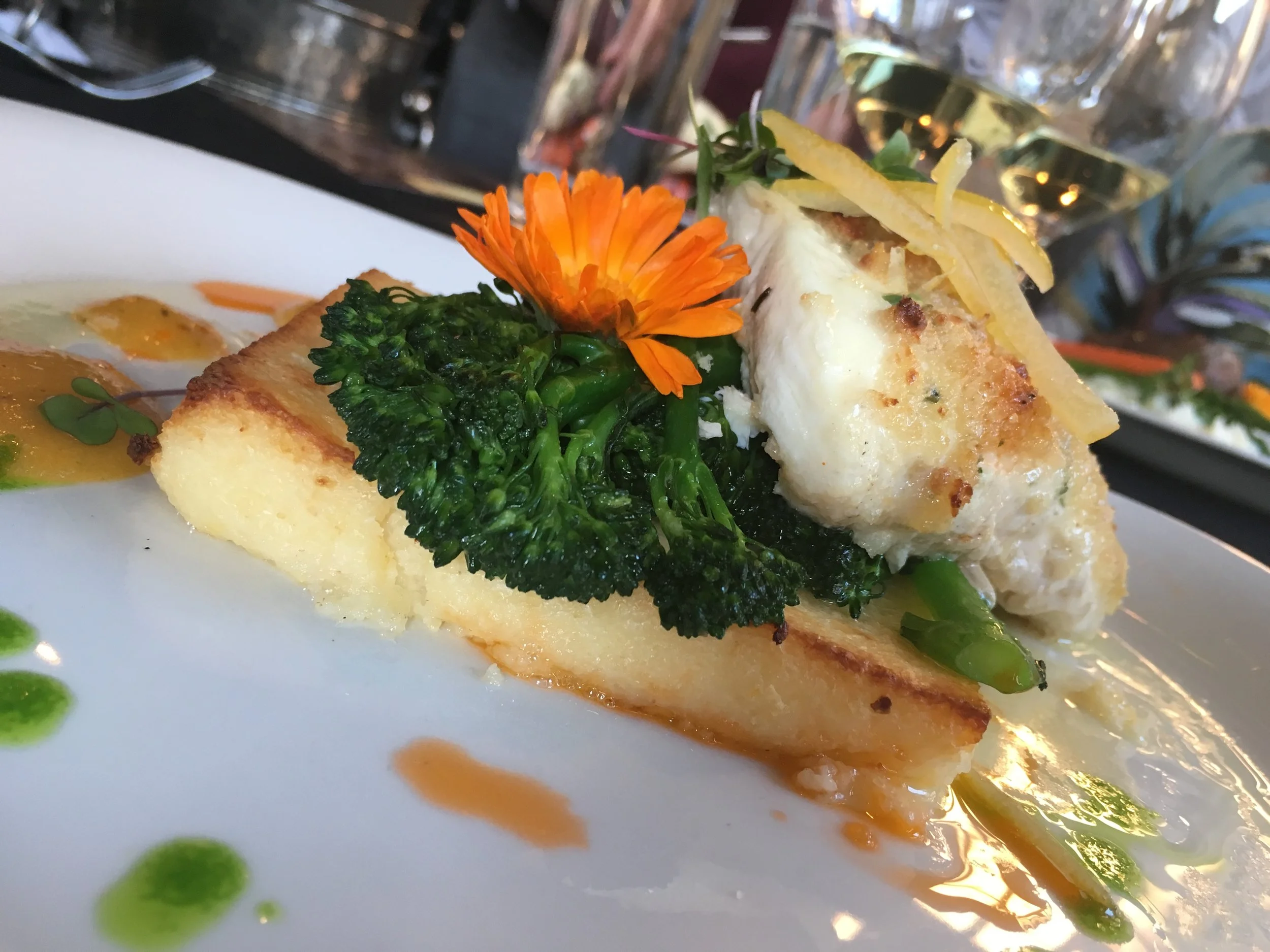 Macadamia Nut Crusted Halibut