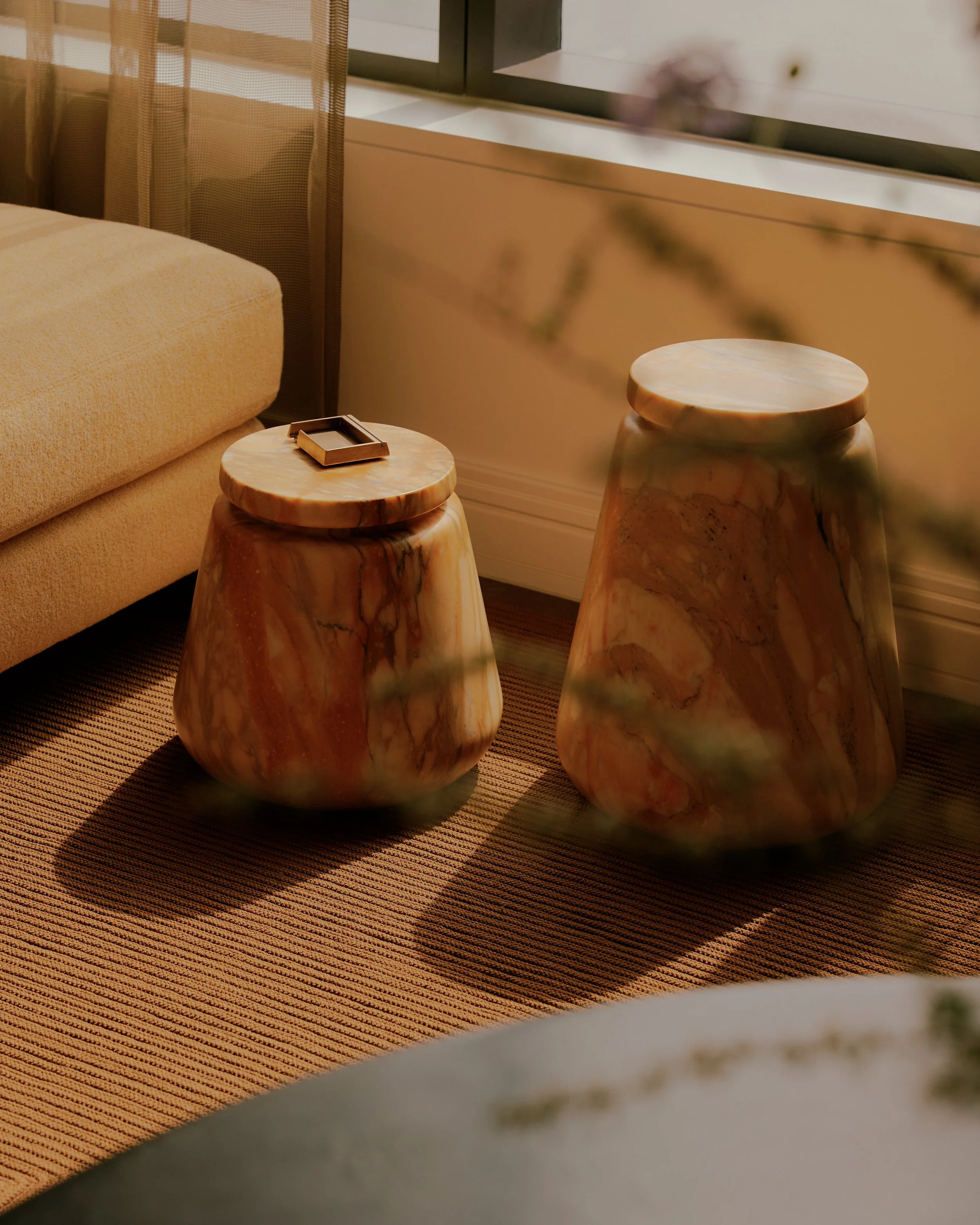 Core Side Table, Yellow Sienna