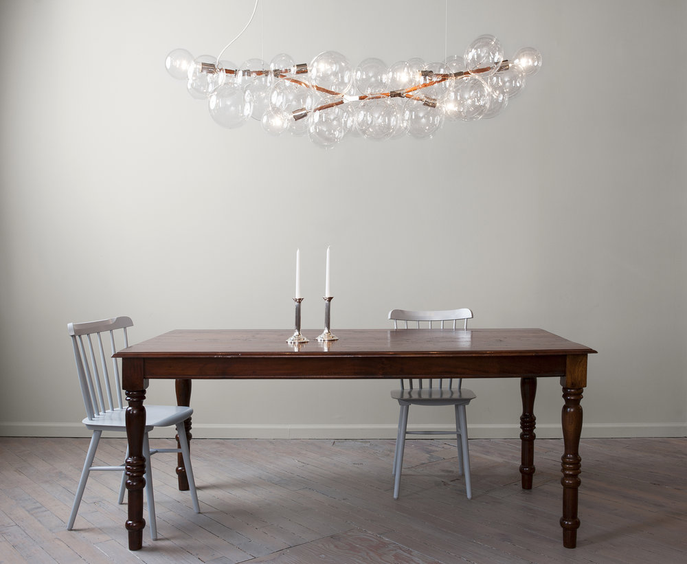 Long Bubble Chandelier Radnor Long Bubble Chandelier Radnor, How Long Chandelier For Table