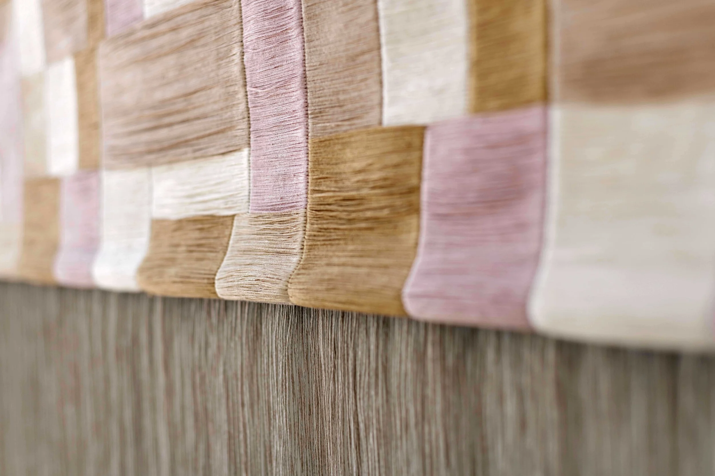 Weaving VI - Pink/Cream/Gold - SOLD — Radnor