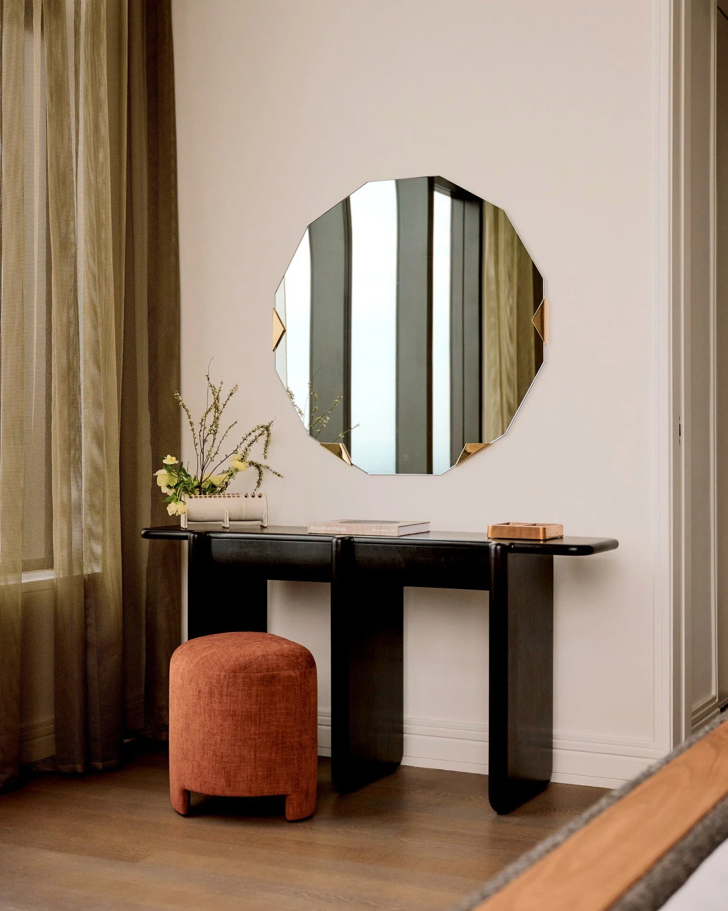 BONE CONSOLE W/ DRAWERS - Lo&iuml;c Bard's work is characterized by its unique combination of subjective expressivity with purity of form. The Bone Console with Drawers is no exception. ⁠
⁠
Finished beautifully using the blackening Shou Sugi Ban tech