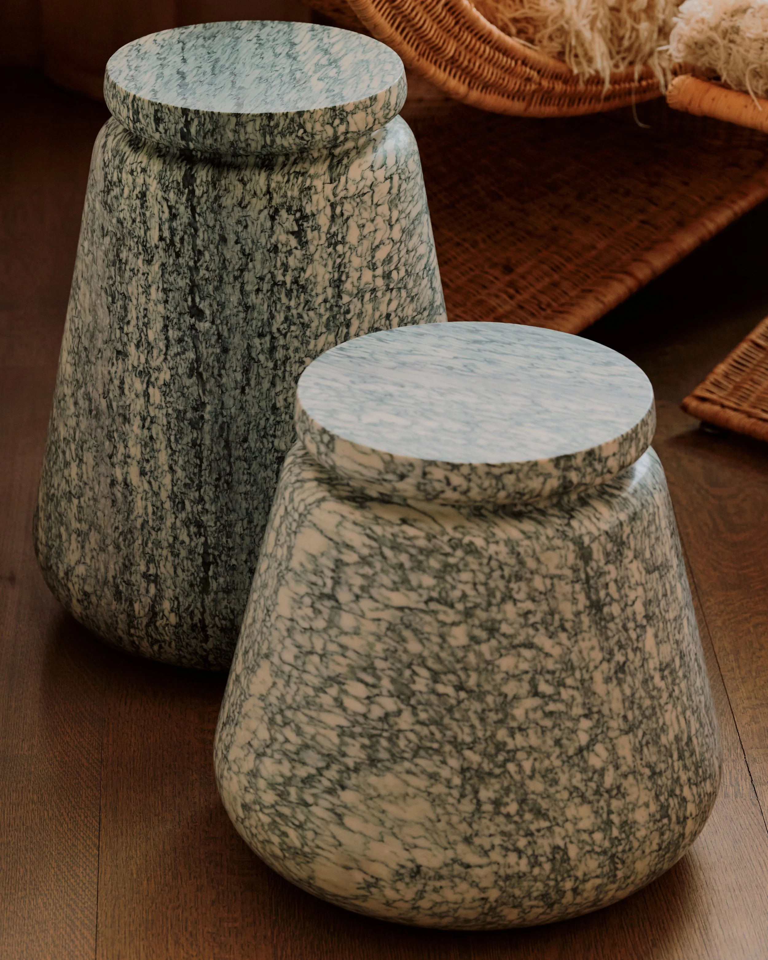 Core Side Table, Verde Campan