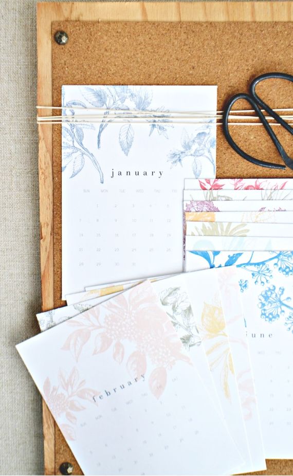 She also created a vintage look for the calendars
