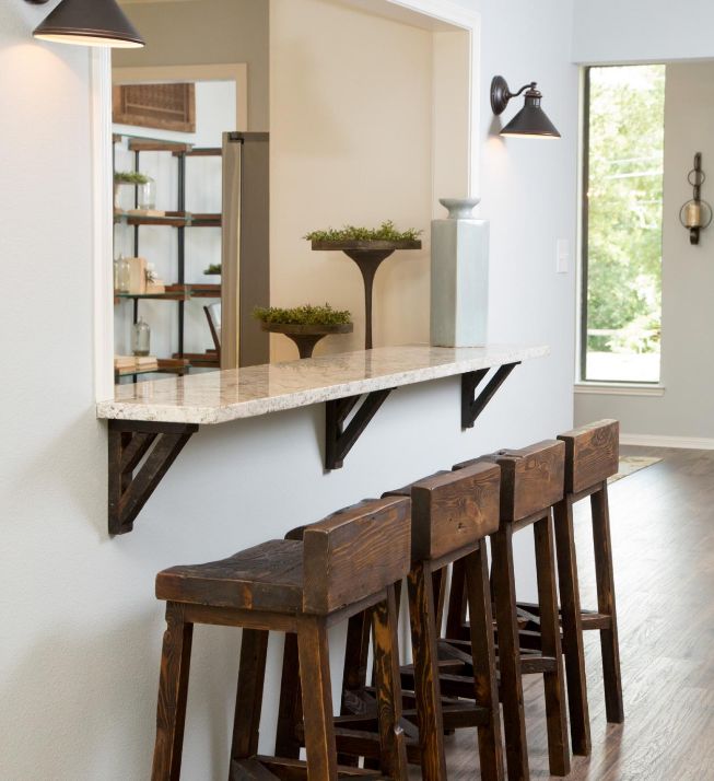 Rustic wood furniture via HGTV