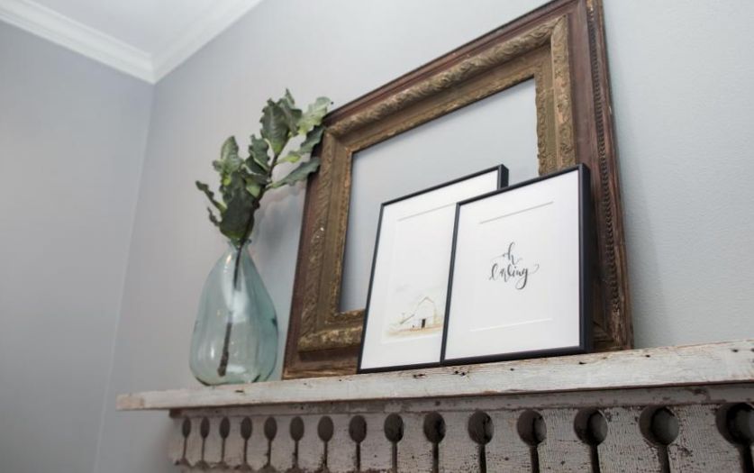 Empty frames on the wall via HGTV