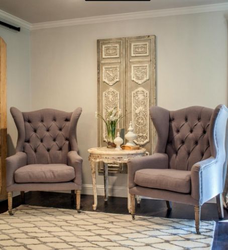 Old doors as wall decor via HGTV
