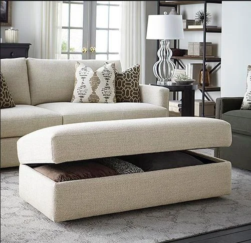 This is what I have done in our basement family room and it is filled with blankets for movie watching and getting cozy. via bassettfurniture
