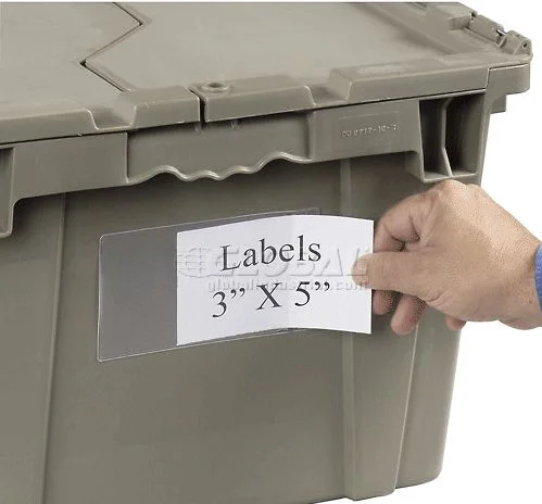For a 3x5 label holder go to global industrial