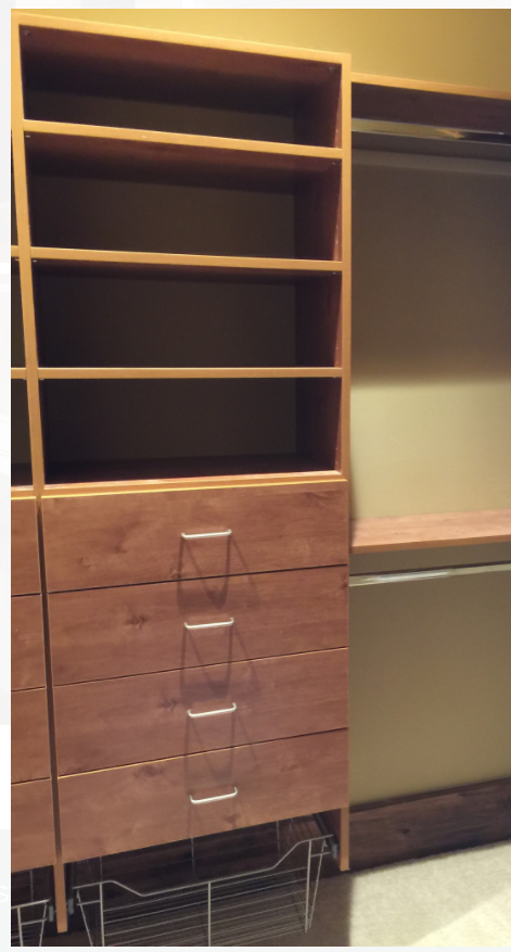 You can have open baskets that enable you to see what is stored inside. . .