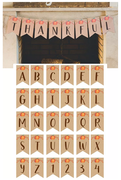 Easy Free Printable Thanksgiving Banners — Create Home Storage