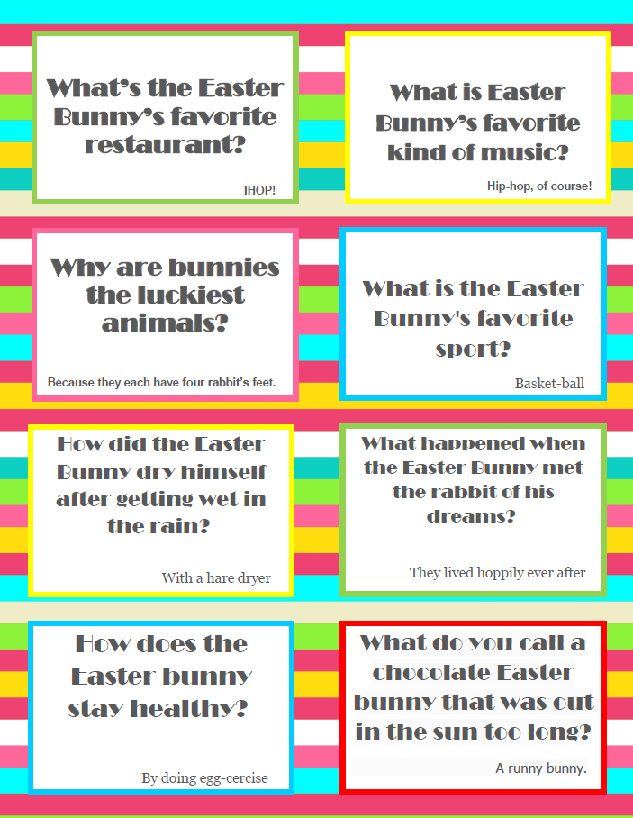 You can find the joke cards HERE to print - and yes, it goes straight to the pdf!
