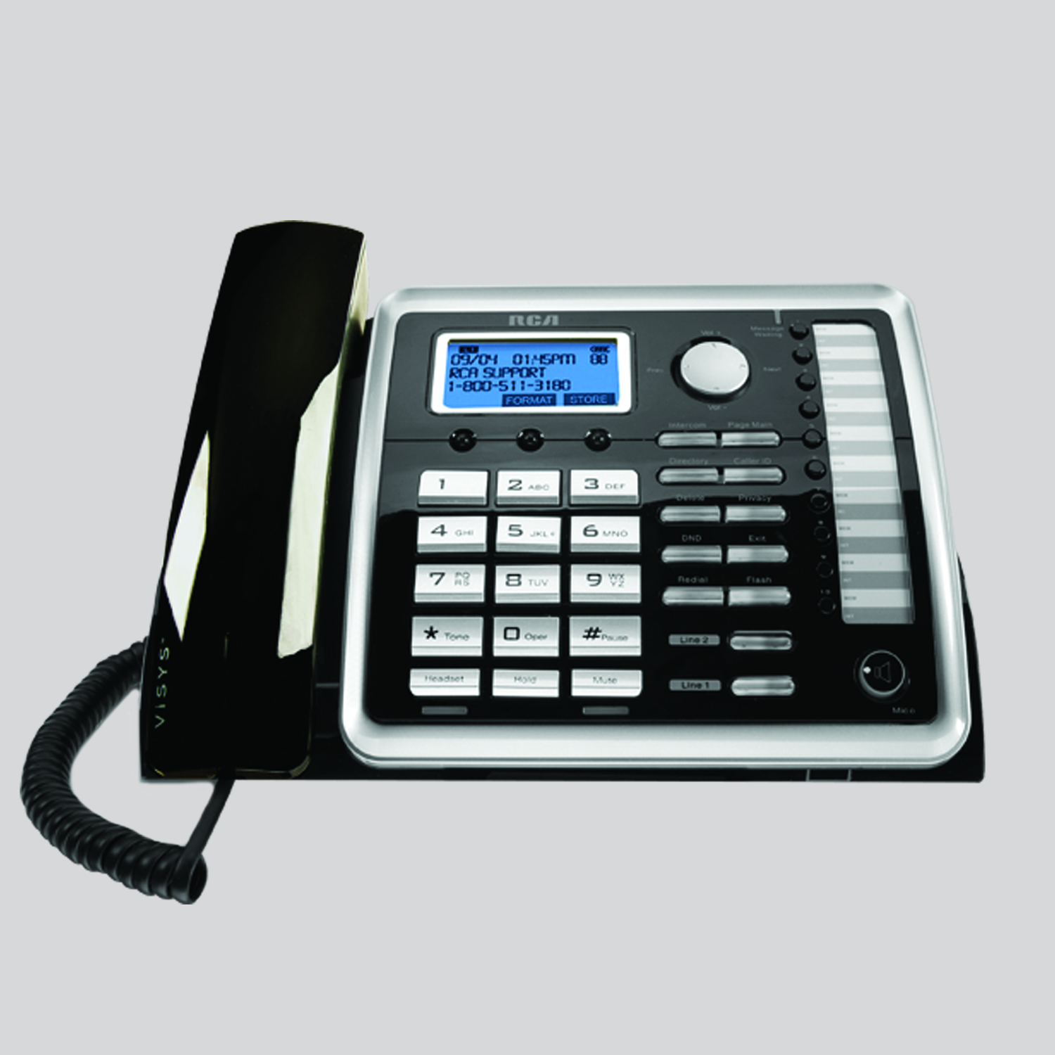 RCA 25252 DECT 6.0 2-LINE NEW 3 CORDLESS PHONES