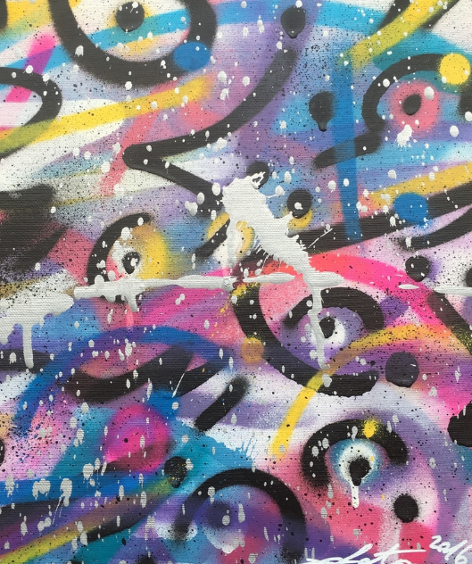 'Untitled VI' Zokatos 20cm x 30 cm Spraypaint on Canvas £280