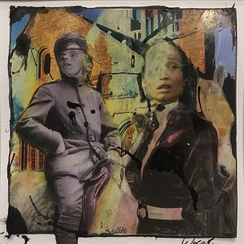 'I Don't Want To Go Back Alone' Le Bear 10cm x 10cm Mixed Media £225