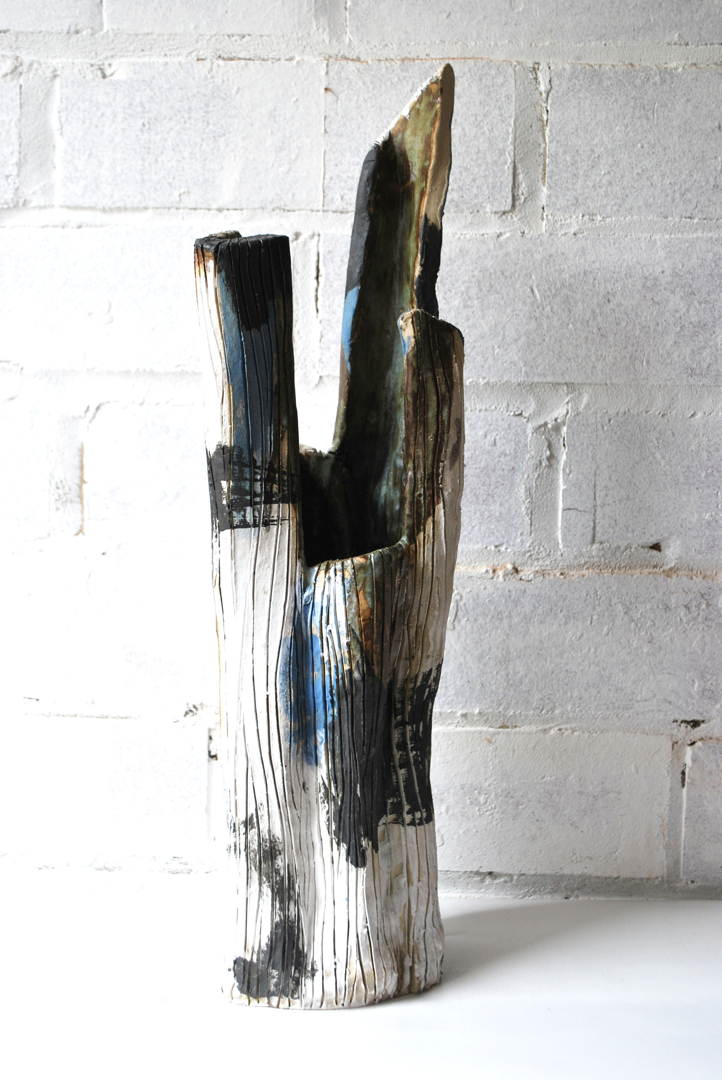 'Forward' Ceramic and Glazes H 40 cm W 12cm D10cm £350