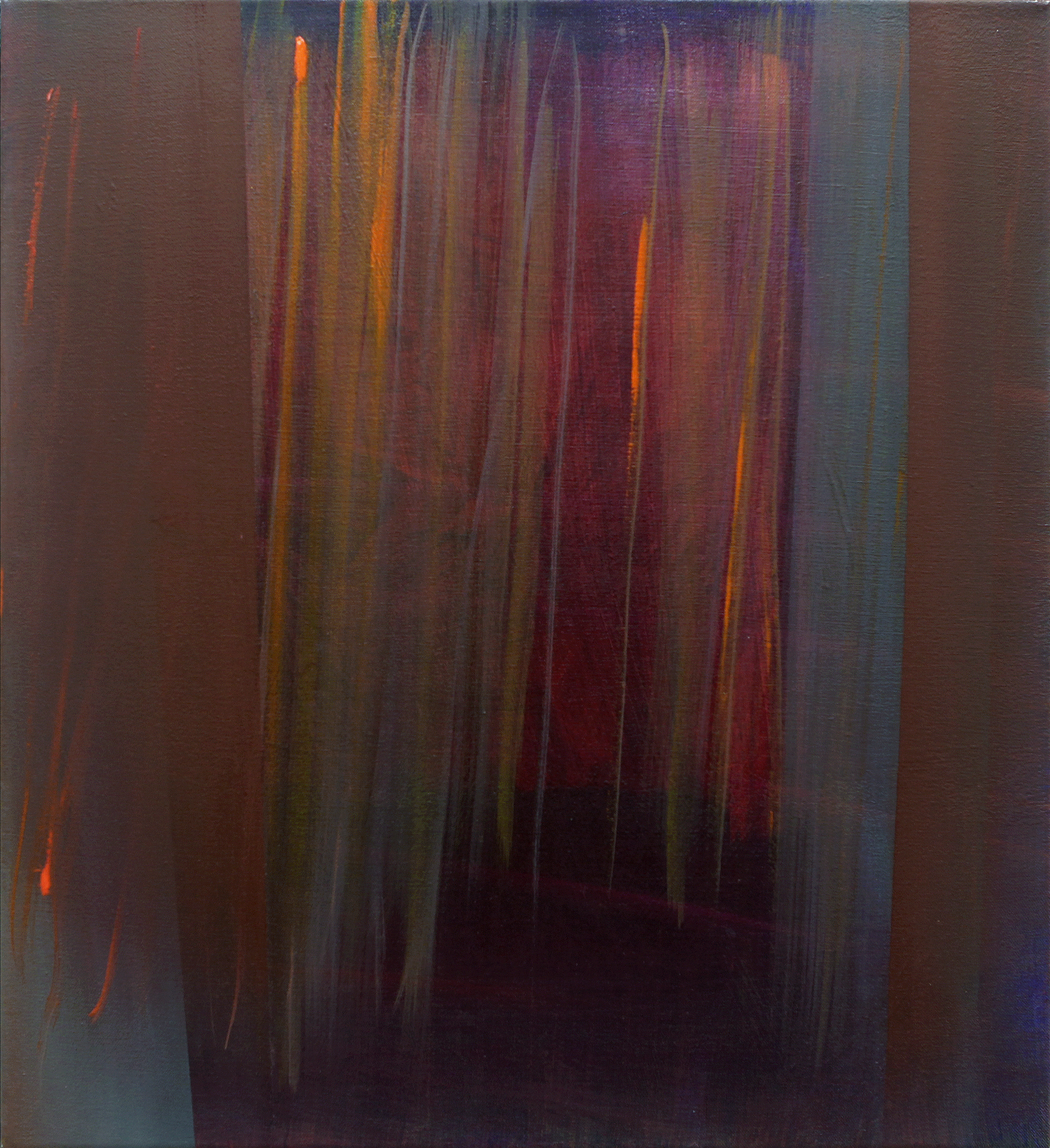 'Untitled' (not currently on show) Acrylic and Oil on Canvas 55cm x 50cm 2015 £1100