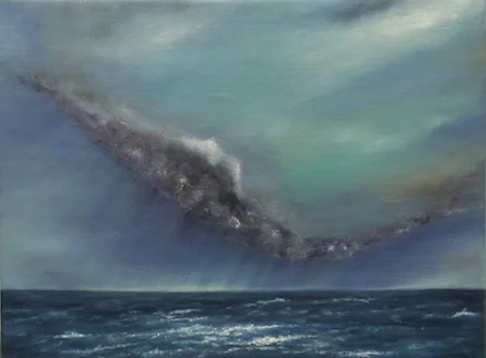 'Unexpected Storm' (with Frame) Oil on Linen 43cm x 33cm 2013 £650
