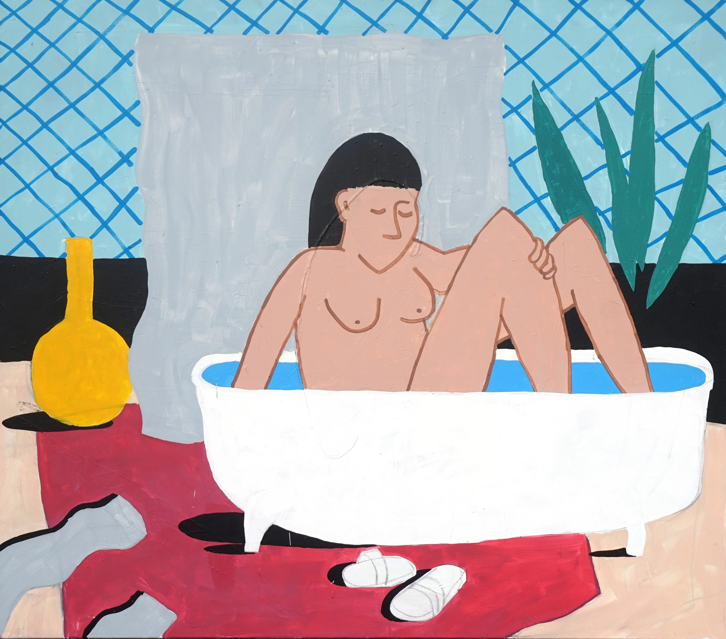 Tub 2017 Acrylic 160 x 200 cm