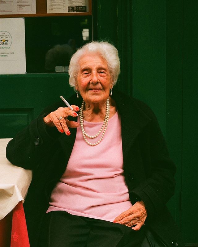 Meet Violet, The Queen of Soho • Berwick Street, London • June 19 • Pentax MX #35mm
