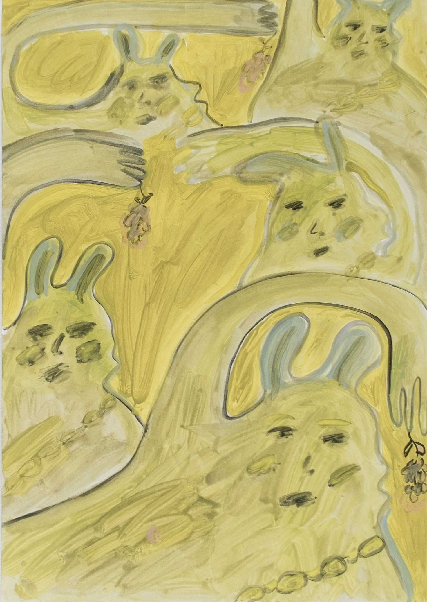 The Little Devils 84 x 60 cm Oil on Paper