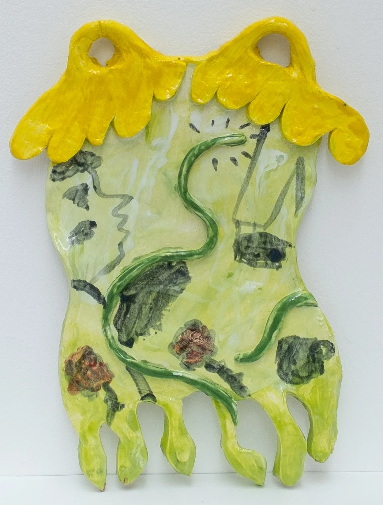 Snake Bite Helps You To Realise Things 29 x 19 cm Glazed Ceramics