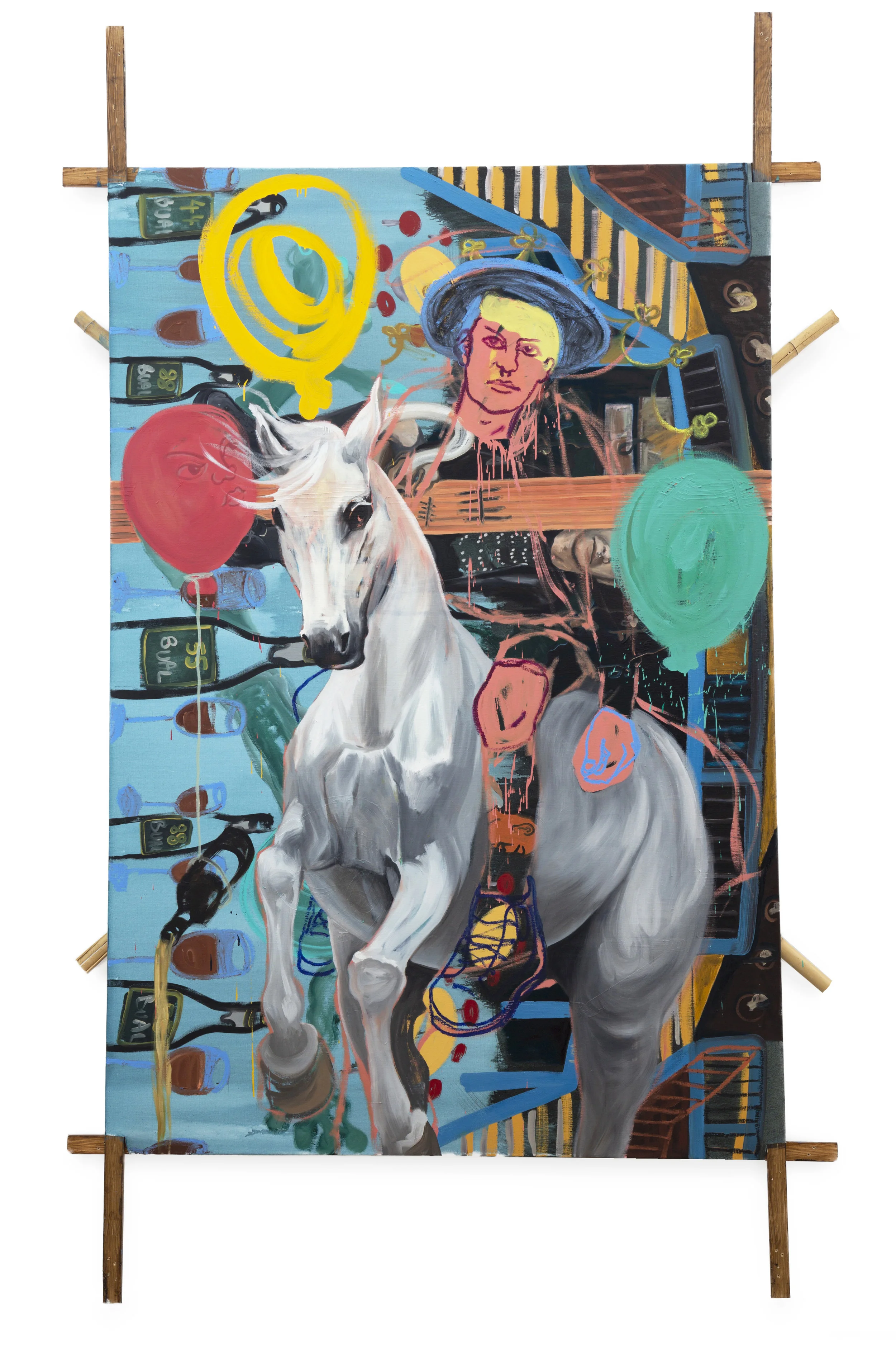 Ice Cream Man 300x182cm acrylic and oil on linen 2019