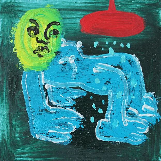 Be like Water 3 15x15cm oil on limewood 2019