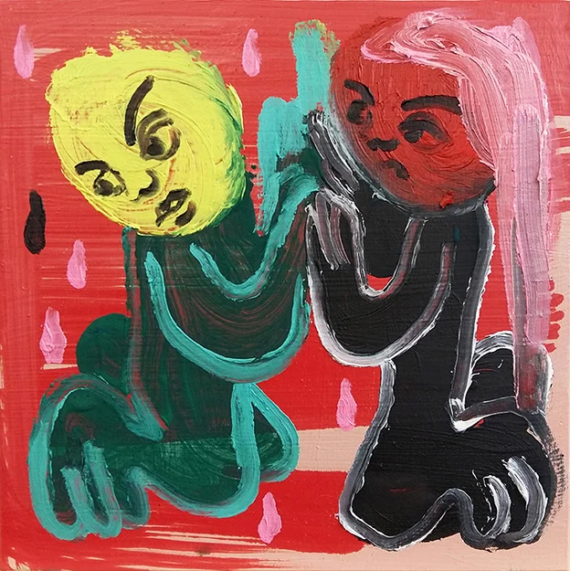 If you don´t try you are never going to find out 15x15cm oil on limewood 2019