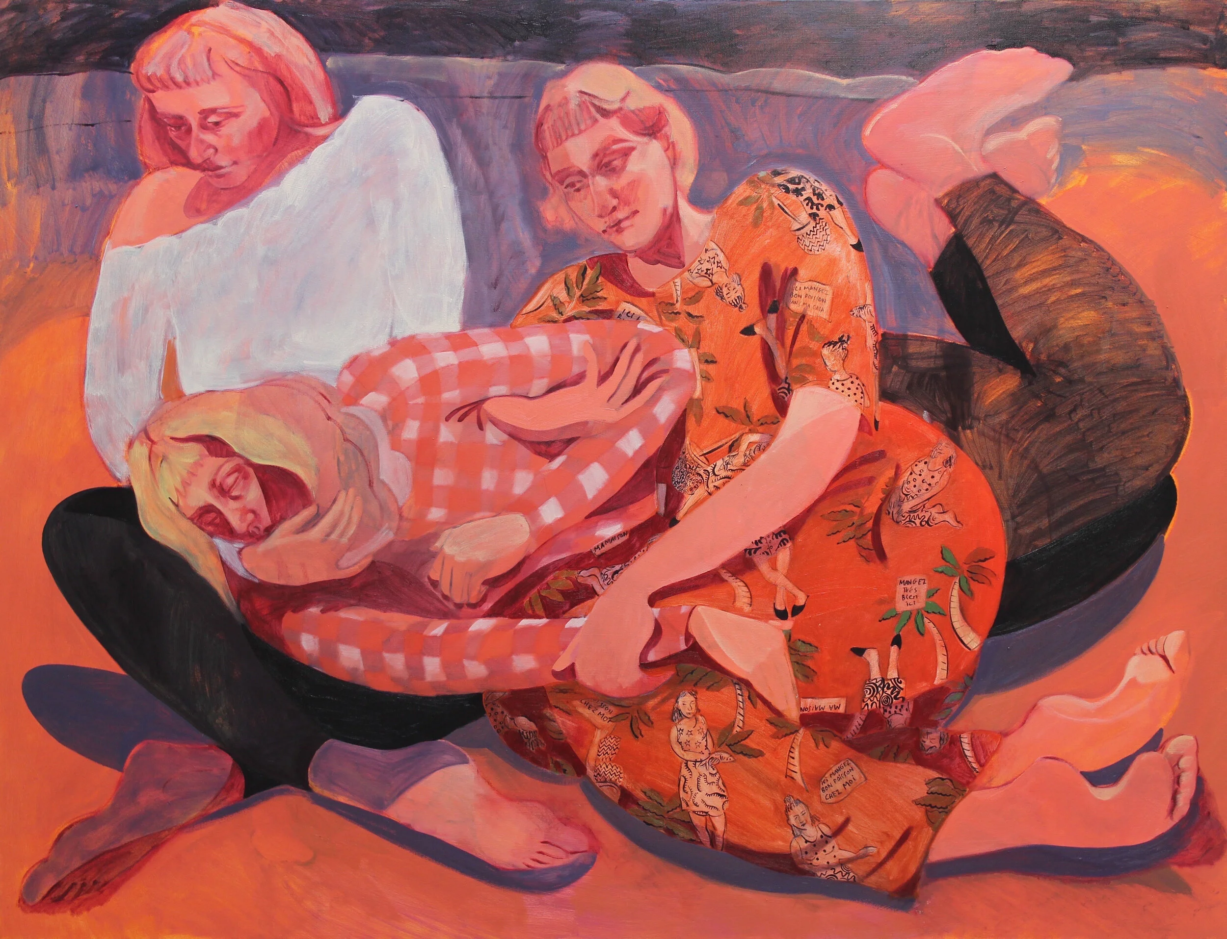 I quickly will become (poisson chez moi) 2019 Oil on Canvas 107 x 153cm