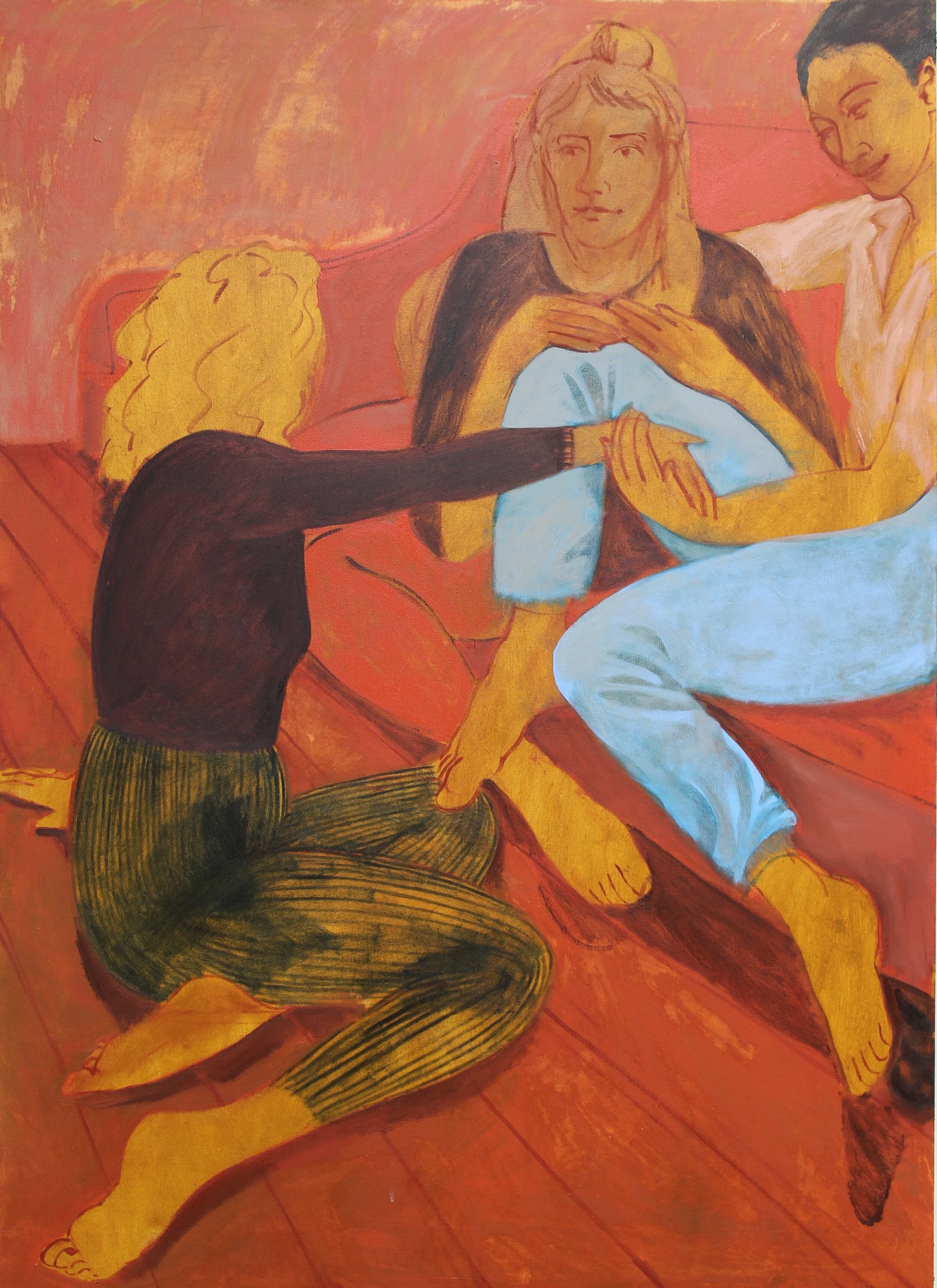 Here on a Sunday 2019 Oil on Canvas 122 x 89cm